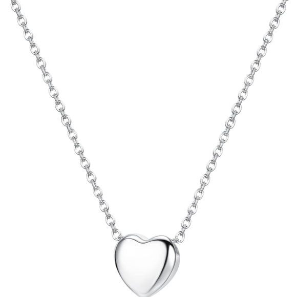 NEW 925 Sterling Silver Heart Necklace - Picture 2 of 4